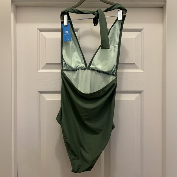 CUPSHE V-Neck Halter Top One Piece Size Small - Picture 10 of 12